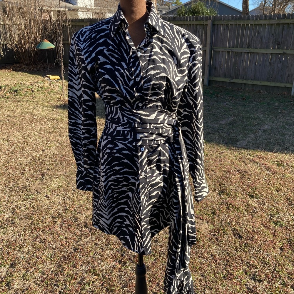 Redemption Zebra-Print Mini Dress